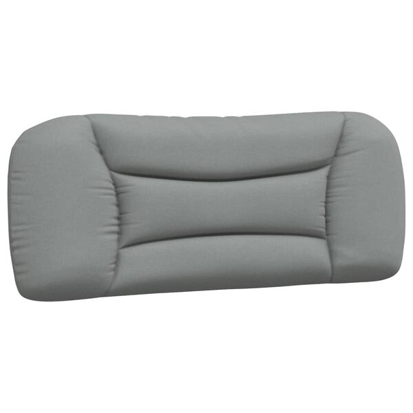 vidaXL Coussin de tête de lit Hvar gris clair 100 cm tissu