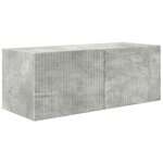 vidaXL Ensemble de meuble TV mural 4 Pièces Gris béton Bois d'ingénierie