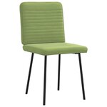 vidaXL Chaises à manger lot de 4 vert clair velours