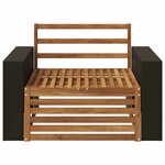 vidaXL Sofa de milieu extérieur Naturel