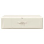 vidaXL Boîte de rangement Tissu 70x40x18 cm Crème