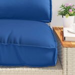 vidaXL Set de coussins de palette 3 Pièces Bleu royal 120 x 80 x 12 cm