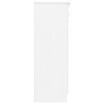vidaXL Armoire à chaussures ALTA blanc 77x35x96 cm bois massif de pin