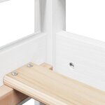 vidaXL Lit de jour avec toit blanc 80x200 cm bois de pin massif