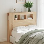 vidaXL Tête de lit à LED chêne sonoma 120x18 5x103 5cm bois ingénierie