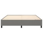 vidaXL Cadre de lit sans matelas gris foncé 160x200 cm tissu