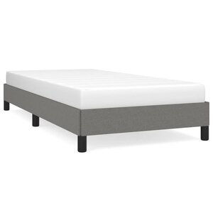 vidaXL Cadre de lit sans matelas gris foncé 80x200 cm tissu