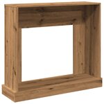 VidaXL Cadre de cheminée chêne artisanal 100x30x87 5cm bois ingénierie