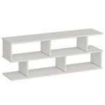 Homemania Meuble TV Su 120x29 6x45 cm Blanc