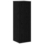 vidaXL Support de Plante Chêne noir 33 x 33 x 100 cm Bois d'ingénierie
