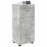 vidaXL Ensemble d'armoire de salle de bain TULUM Gris béton