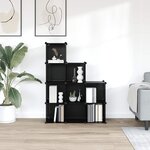 vidaXL Cubes de rangement 9 Pièces Noir PP