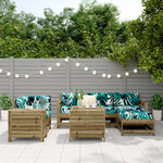 vidaXL Salon de jardin 7 Pièces bois de pin imprégné