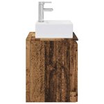 vidaXL Vanité de lavabo mural Bois ancien 49 5 x 41 x 62 5 cm