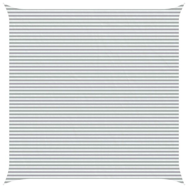 vidaXL Voile d'ombre Gris clair et blanc 7 x 7 m