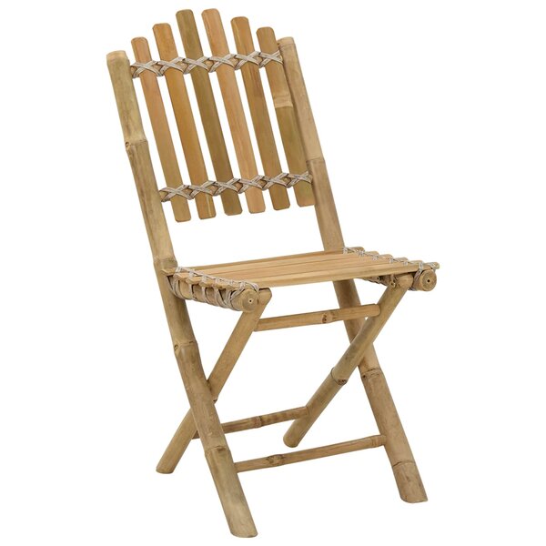 vidaXL Chaise de jardin 4 Pièces Naturel Bambou