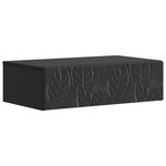 vidaXL Table d'appoint murale 59 x 34 5 x 17 cm Bois d'ingénierie Noir