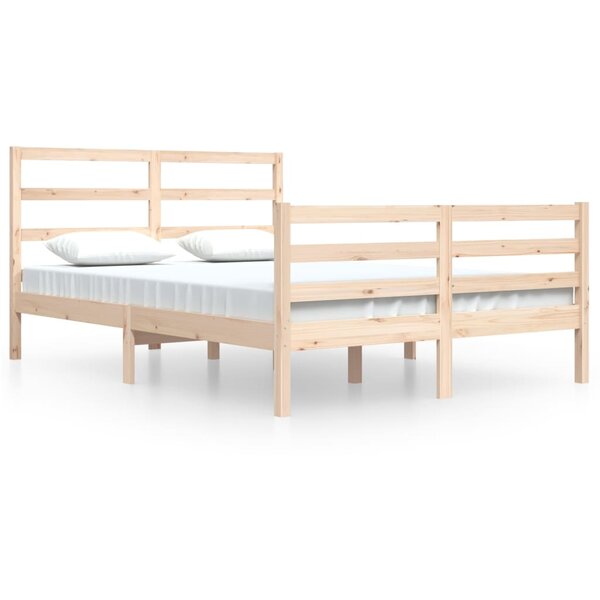 vidaXL Cadre de lit sans matelas bois massif de pin 140x200 cm