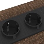 vidaXL Cabinet de chevet 2 Pièces Chêne marron 42 x 41 x 61 cm