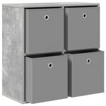 vidaXL Buffet Gris béton 68 5 x 32 x 67 cm