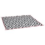 Bo-Camp Tapis d'extérieur Chill mat Lewisham 2 7x2 m L noir et blanc
