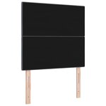 Headboard LED vidaXL Gris Foncé 80 cm Velours