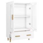vidaXL Buffet haut Blanc 70x31x115 cm Bois d'ingénierie