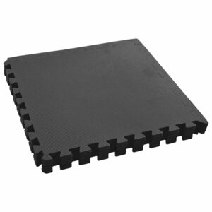 vidaXL Tapis de sol de piscine 6 Pièces Noir 2 16 ㎡ Mousse EVA