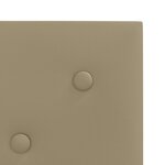 vidaXL Panneaux muraux 12 Pièces Cappuccino 30x30 cm Similicuir 1 08 m²