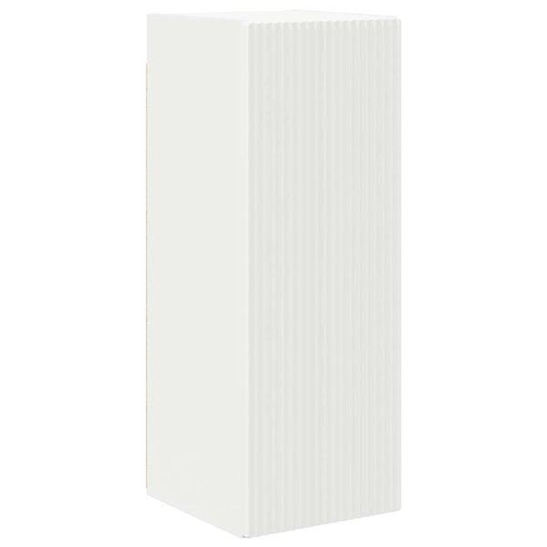 vidaXL Meuble TV mural Blanc 30 x 31 x 80 cm Bois d'ingénierie