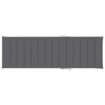 Vidaxl chaise longue de jardin avec table et coussin pin imprégné