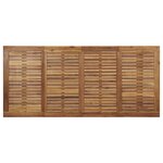 vidaXL Ensemble de salle à manger de jardin de 7 pièces en acier noir et bois d'acacia