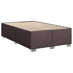 vidaXL Sommier à lattes de lit avec matelas Marron foncé 90x190 cm