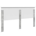 vidaXL Tête de lit Gris béton 200 cm Bois d'ingénierie