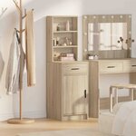 vidaXL Haut Armoire Chêne sonoma 40 x 40 5 x 135 cm Bois d'ingénierie