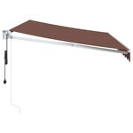 vidaXL Auvent rétractable automatique marron 350x250 cm