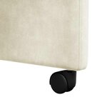 vidaXL Chaises de salle à manger 2 Pièces Crème 58 x 67 x 97 cm Velours