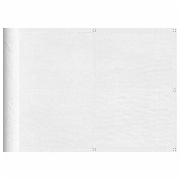 vidaXL Écran de balcon blanc 75x800 cm 100  polyester oxford