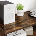 vidaXL Meuble TV Chêne fumé 100 x 35 x 40 cm Bois d'ingénierie