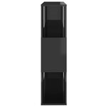 Vidaxl bibliothèque/séparateur de pièce gris brillant 80x24x94 cm
