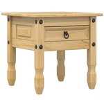 vidaXL Table d'appoint Corona 50x50x50 cm bois de pin massif