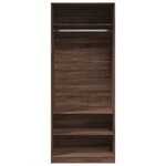 vidaXL Garde-robe chêne marron 80x50x200 cm bois d'ingénierie