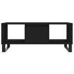 vidaXL Table basse Noir 90x50x36 5 cm Bois d'ingénierie