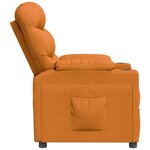 Vidaxl fauteuil inclinable jaune tissu