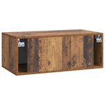 vidaXL Meuble TV mural 78 5 x 41 x 30 cm Bois ancien Bois d'ingénierie