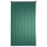 vidaXL Abri à outils de jardin vert 161x89x161 cm acier galvanisé