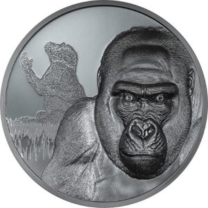 Pièce de monnaie en Argent 2000 Francs g 62.2 (2 oz) Millésime 2024 Growing Up GORILLA