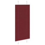 vidaXL Store plissé rouge bordeaux 55x100 cm largeur du tissu 54 4 cm