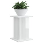 vidaXL Support de Plante 2 pc Blanc brillant 30 5 x 30 x 43 cm