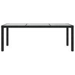 vidaXL Ensemble à manger d'extérieur 9Pièces coussins résine tressée noir